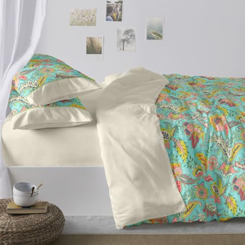 burrito-blanco-juveniles-114-turquesa-juego-de-funda-n-rdica-estampada-para-cama image 6