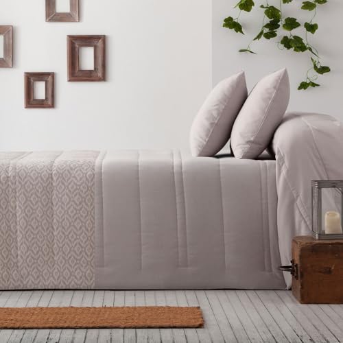burrito-blanco-colcha-bout-414-color-piedra-para-cama-de-135-cm-jacquard-y-liso- image 3