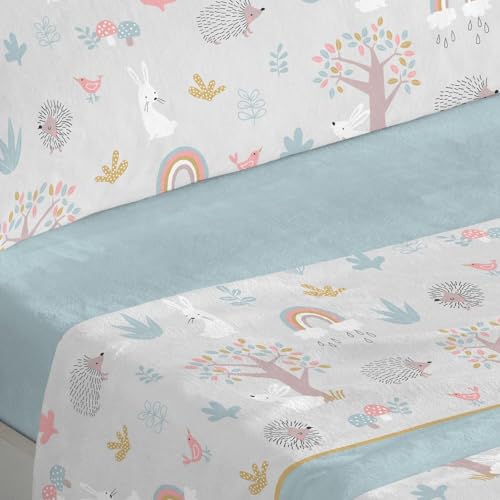 burrito-blanco-972-turquesa-juego-de-s-banas-de-coralina-infantiles-para-cama-de image 5
