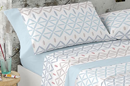burrito-blanco-615-juego-de-s-banas-100-algod-n-estampado-tnico-azul-para-cama-d image 7