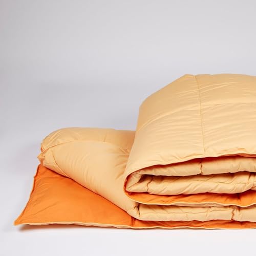 burrito-blanco-edred-n-juvenil-bicolor-naranja-melocot-n-251-para-cama-135-140-c image 5