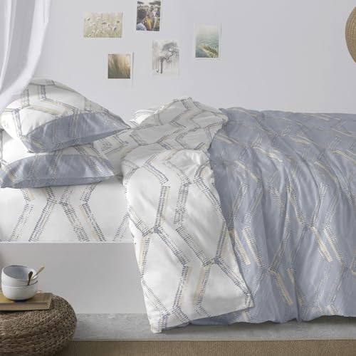 burrito-blanco-035-azul-juego-de-funda-n-rdica-moderna-reversible-para-cama-de-1 image 7