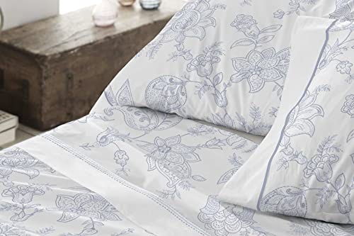 burrito-blanco-juego-de-s-banas-032-azul-cama-de-160-cm-estampado-floral-efecto- image 8