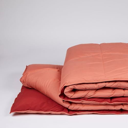 burrito-blanco-edred-n-juvenil-bicolor-rosa-palo-teja-251-para-cama-135-140-cm-2 image 5