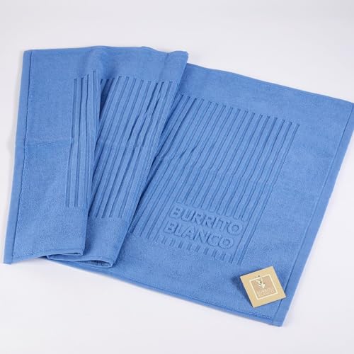 burrito-blanco-alfombra-de-ba-o-de-rizo-algod-n-750-gr-m-azul-medio-50x80-cm image 3