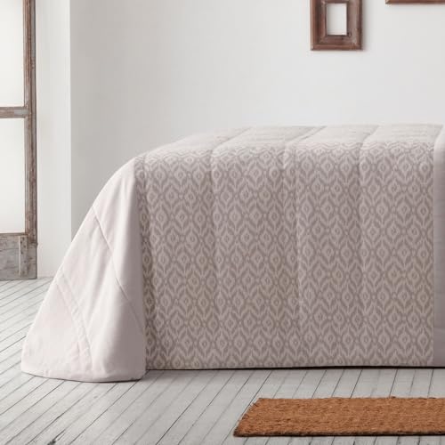 burrito-blanco-colcha-bout-414-color-piedra-para-cama-de-135-cm-jacquard-y-liso- image 4