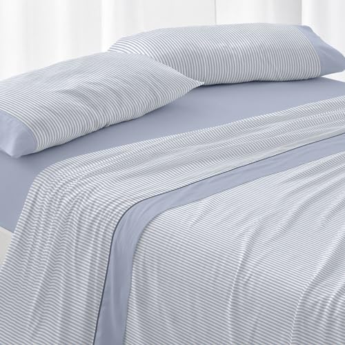 burrito-blanco-546-s-banas-de-franela-premium-100-algod-n-rayas-azules-para-cama image 8