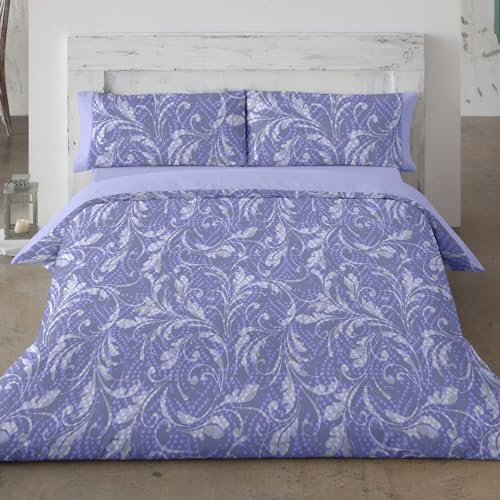 burrito-blanco-juego-de-funda-n-rdica-694-azul-ropa-de-cama-de-percal-de-algod-n image 5