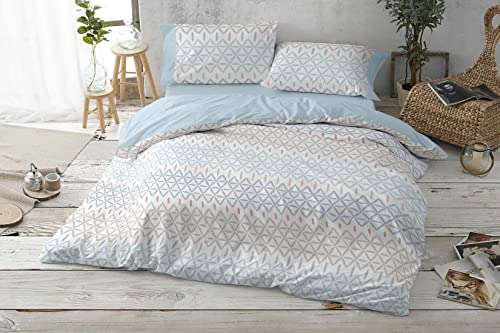 burrito-blanco-615-azul-juego-de-funda-n-rdica-en-100-algod-n-para-cama-de-135-c image 6