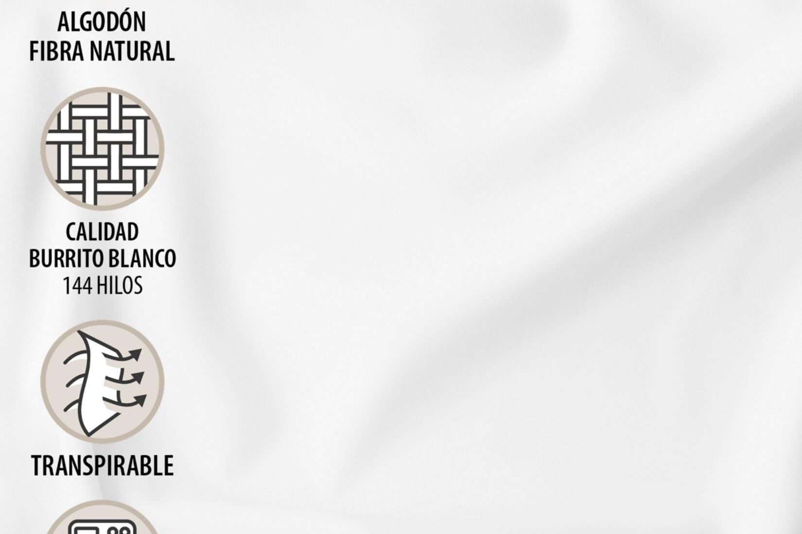 burrito-blanco-621-piedra-juego-de-s-banas-100-algod-n-144-hilos-para-cama-de-90 image 7