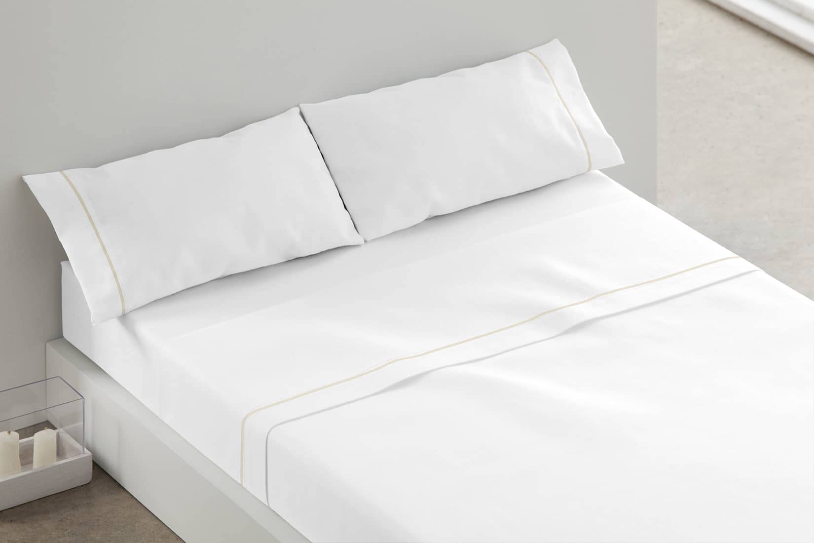 burrito-blanco-juego-de-s-banas-blanco-241-3-piezas-cama-80-cm-mezcla-algod-n-ho image 3