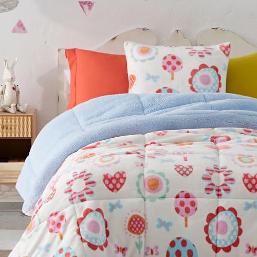 burrito-blanco-edred-n-invierno-reversible-borreguito-cama-90-rosa-relleno-210-g image 5