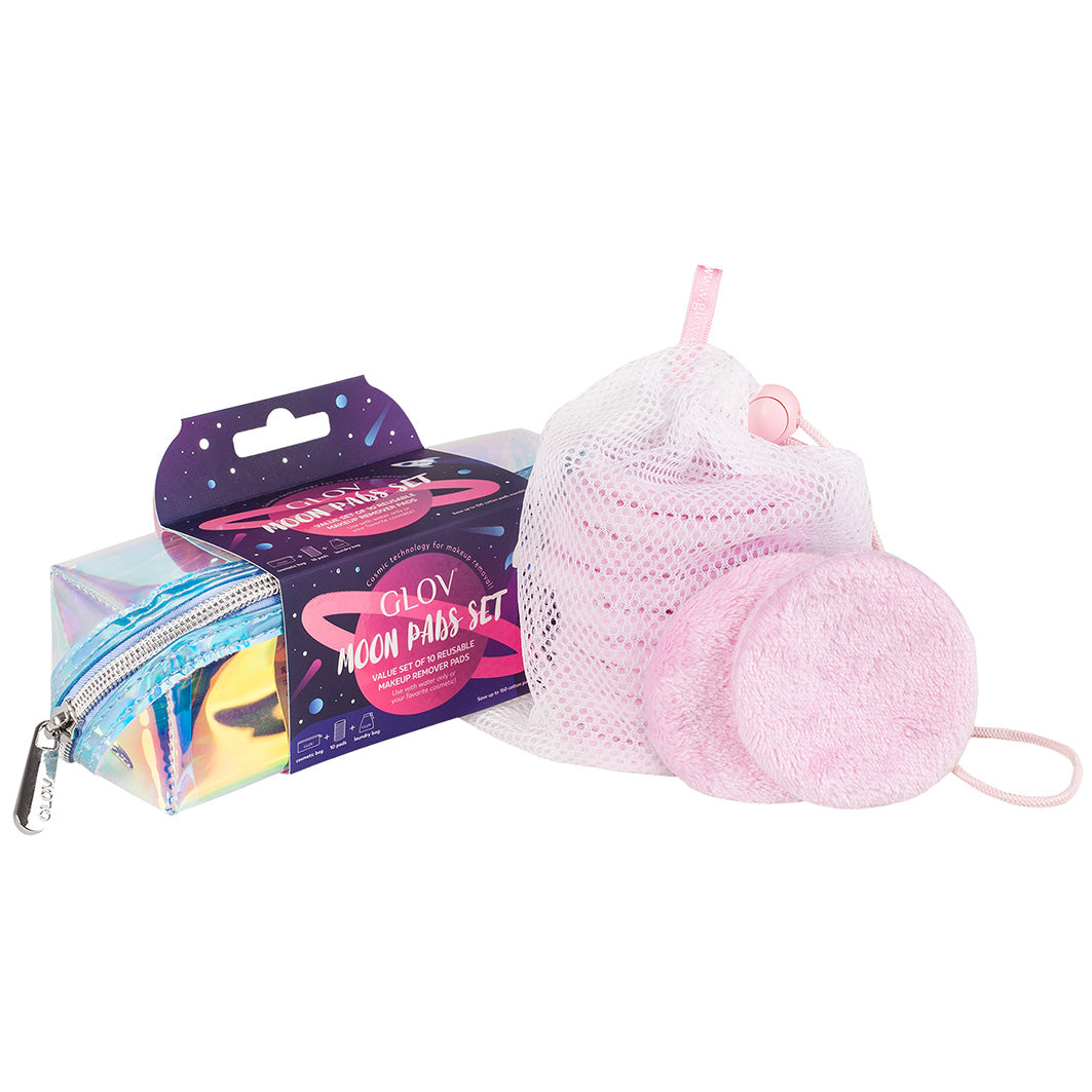 glov-moon-pads-set-de-10-discos-desmaquillantes-reutilizables-con-estuche-hologr image 1
