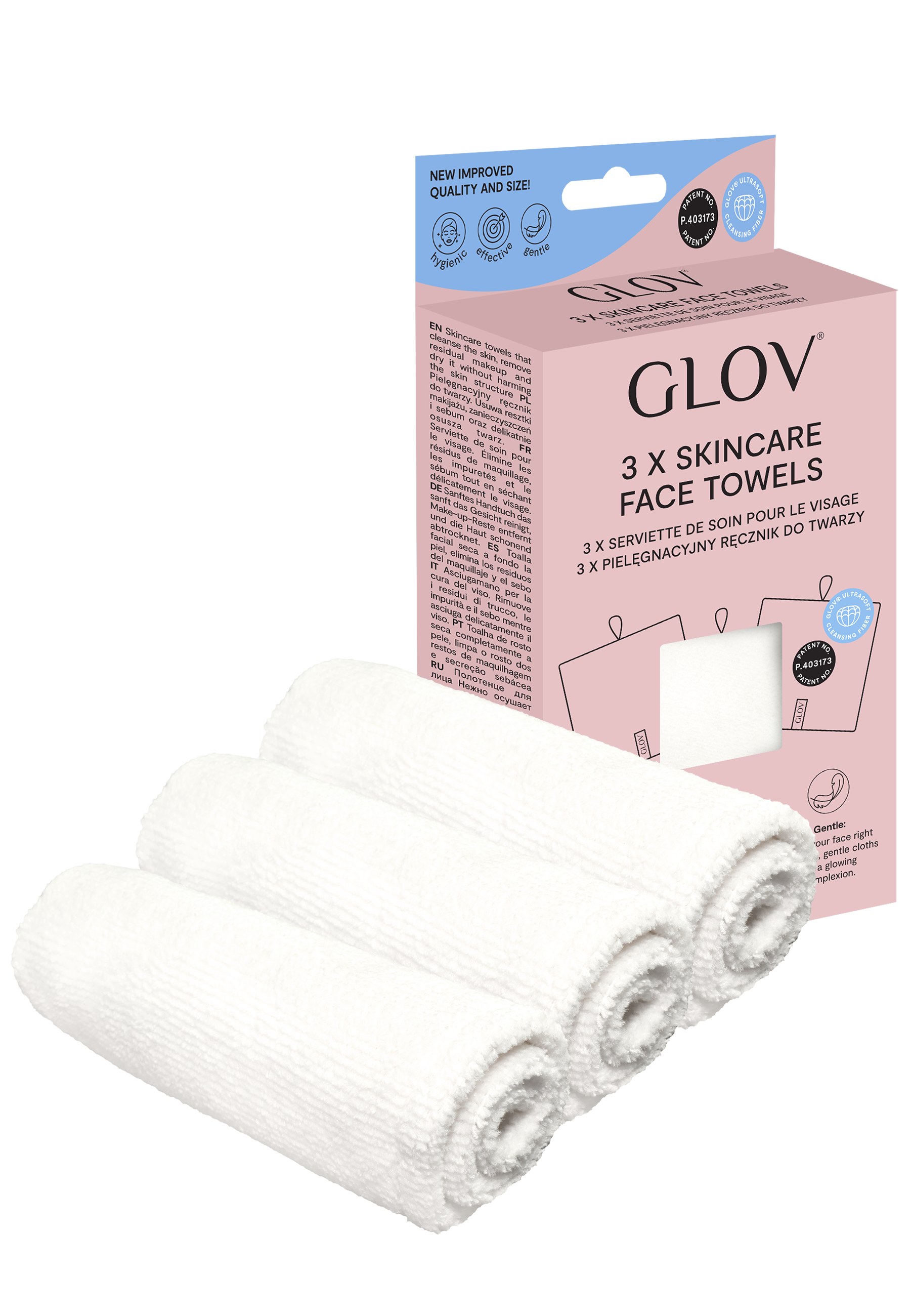 glov-skincare-face-towels-pack-3-toallas-faciales-de-microfibra-ultrafina-100-la image 1