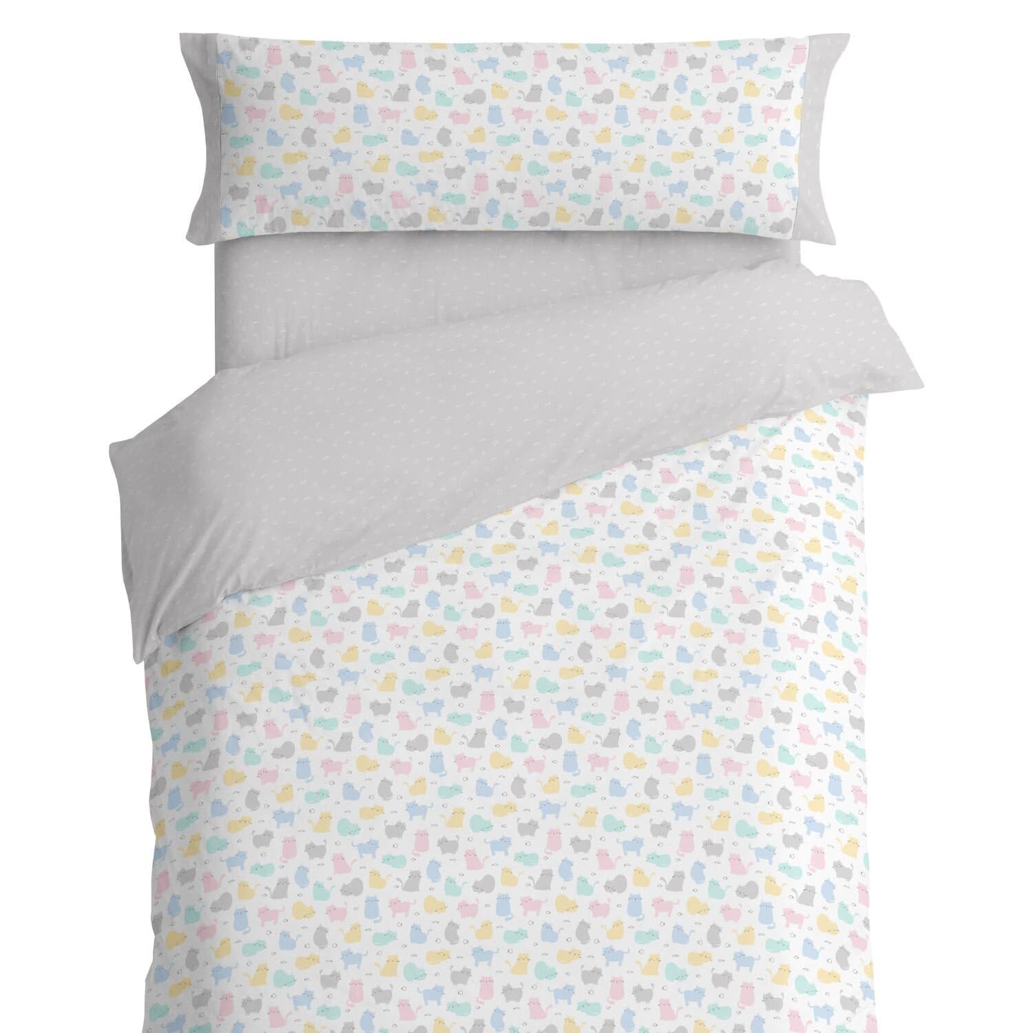 burrito-blanco-juego-de-funda-n-rdica-infantil-algod-n-015-multi-para-cama-de-10 image 1
