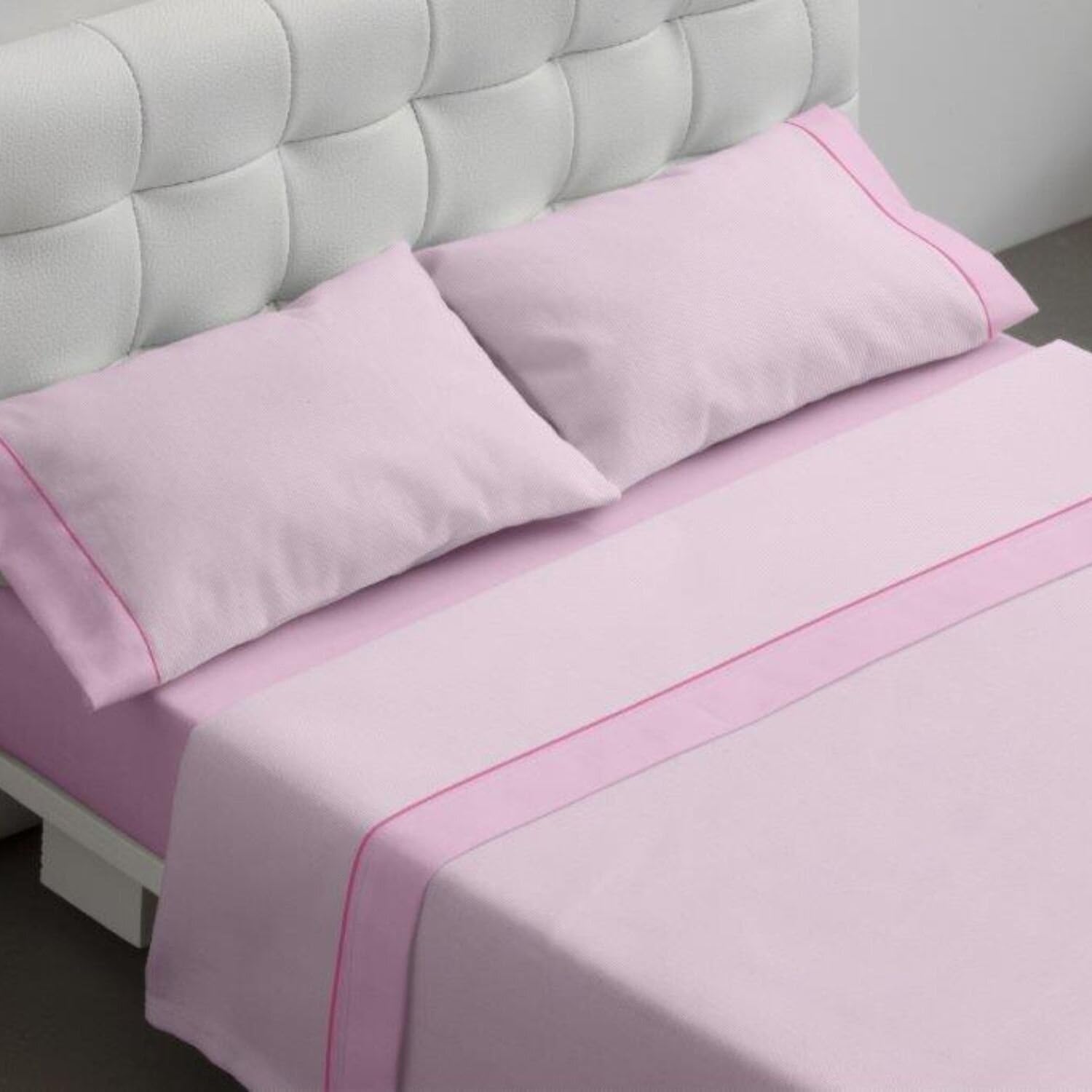 burrito-blanco-juego-de-s-banas-claro-de-luna-297-rosa-para-cama-de-90x180-190-3 image 2