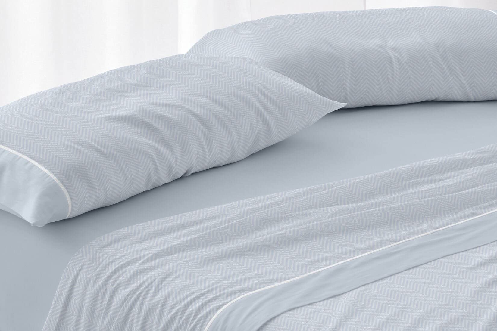 burrito-blanco-620-juego-de-s-banas-100-algod-n-estampado-tweed-azul-para-cama-d image 2