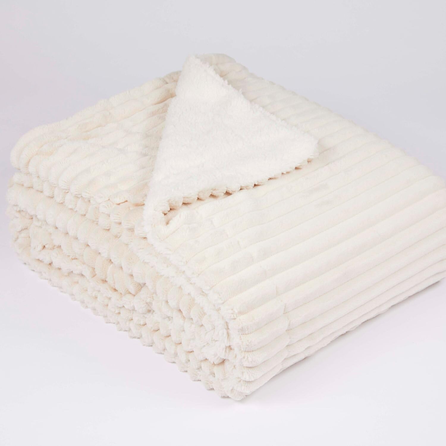 burrito-blanco-manta-camel-059-doble-cara-manta-plaid-230x240-cm-para-cama-doble image 3