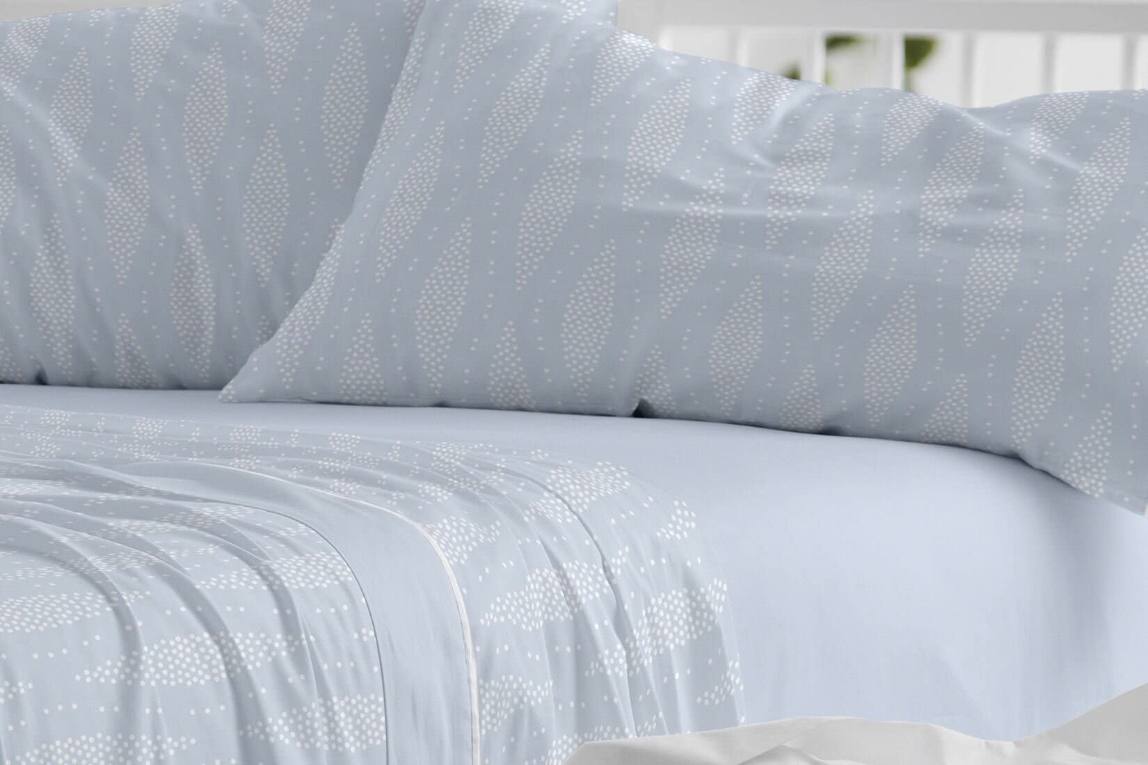 burrito-blanco-dise-o-526-azul-juego-de-s-banas-para-cama-de-150-160-cm-50-algod image 2