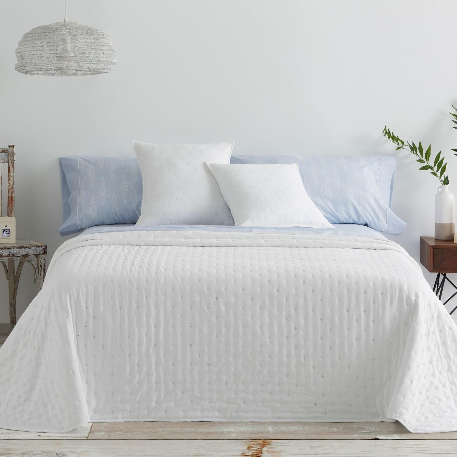 burrito-blanco-colcha-de-verano-jacquard-pique-cama-90-gris-180x270-cm-sin-relle image 7