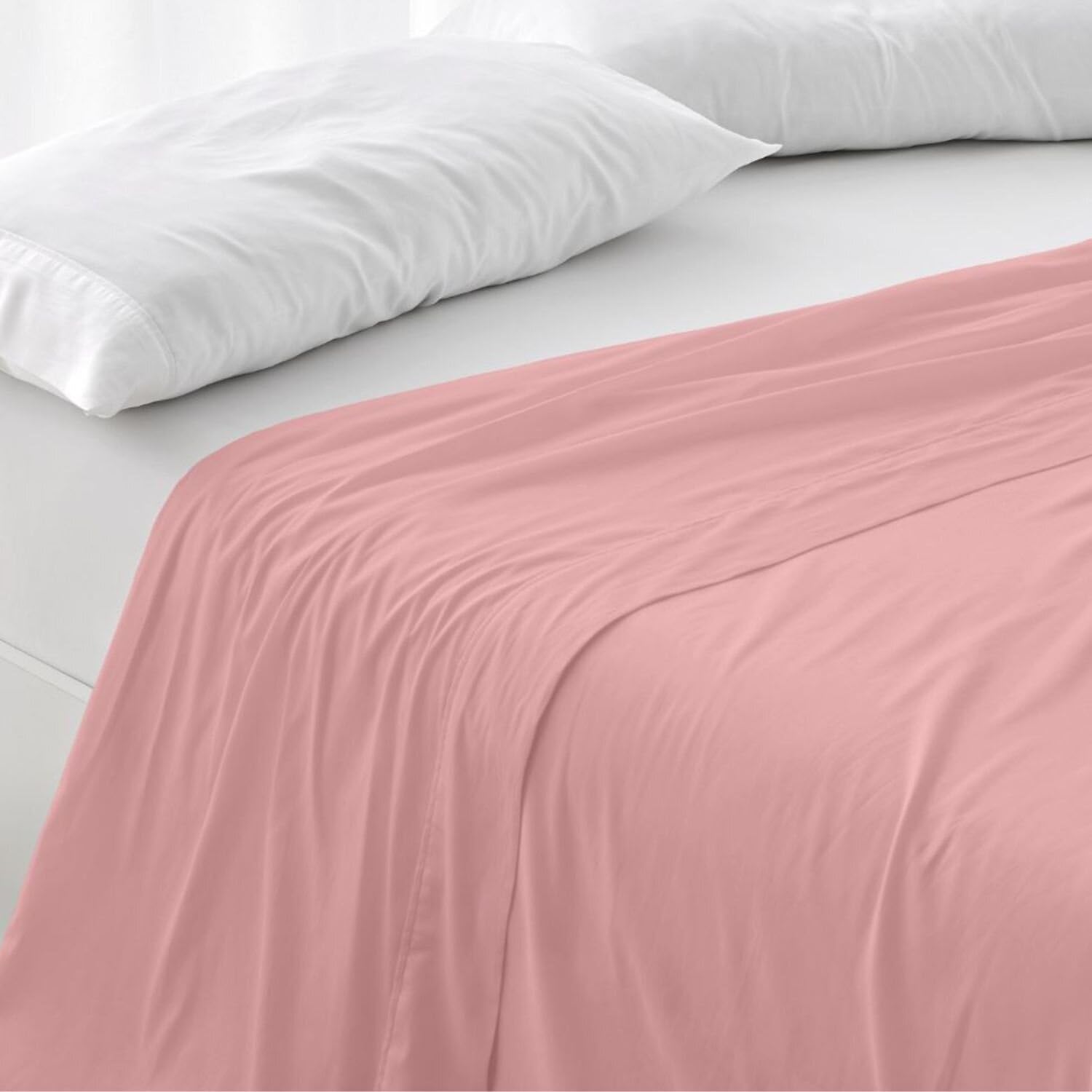 burrito-blanco-s-bana-encimera-algod-n-poli-ster-180-hilos-cama-135-rosa-80-algo image 1