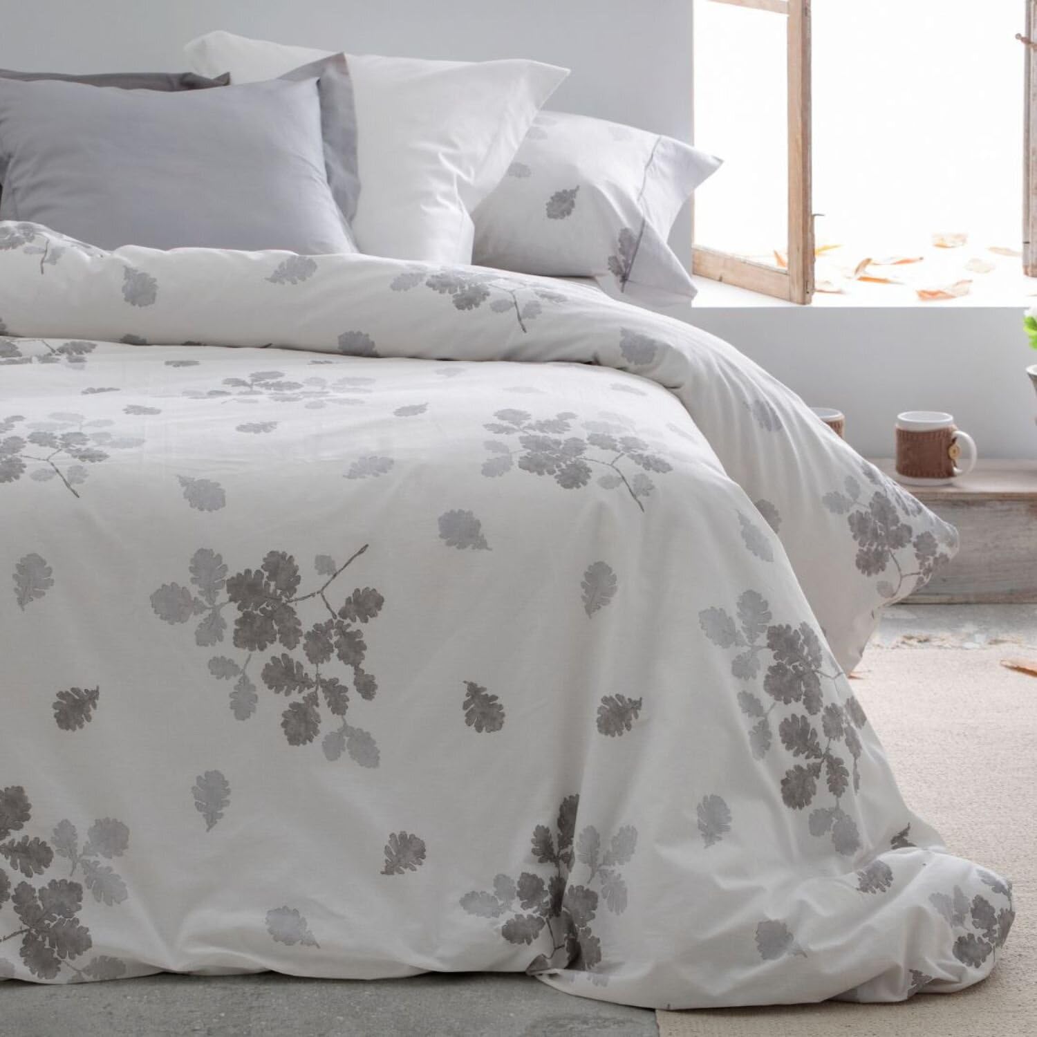 burrito-blanco-juego-de-funda-n-rdica-616-gris-algod-n-100-para-cama-de-135-cm-c image 1