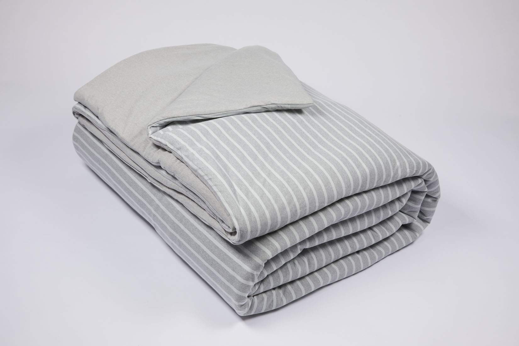 burrito-blanco-252-edred-n-de-punto-jersey-juvenil-180x250-cm-gris-rayas-azules- image 3