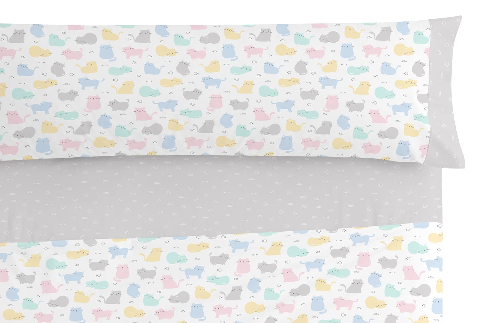 burrito-blanco-s-banas-infantiles-algod-n-015-multi-juego-de-s-banas-90-cm-100-a image 2