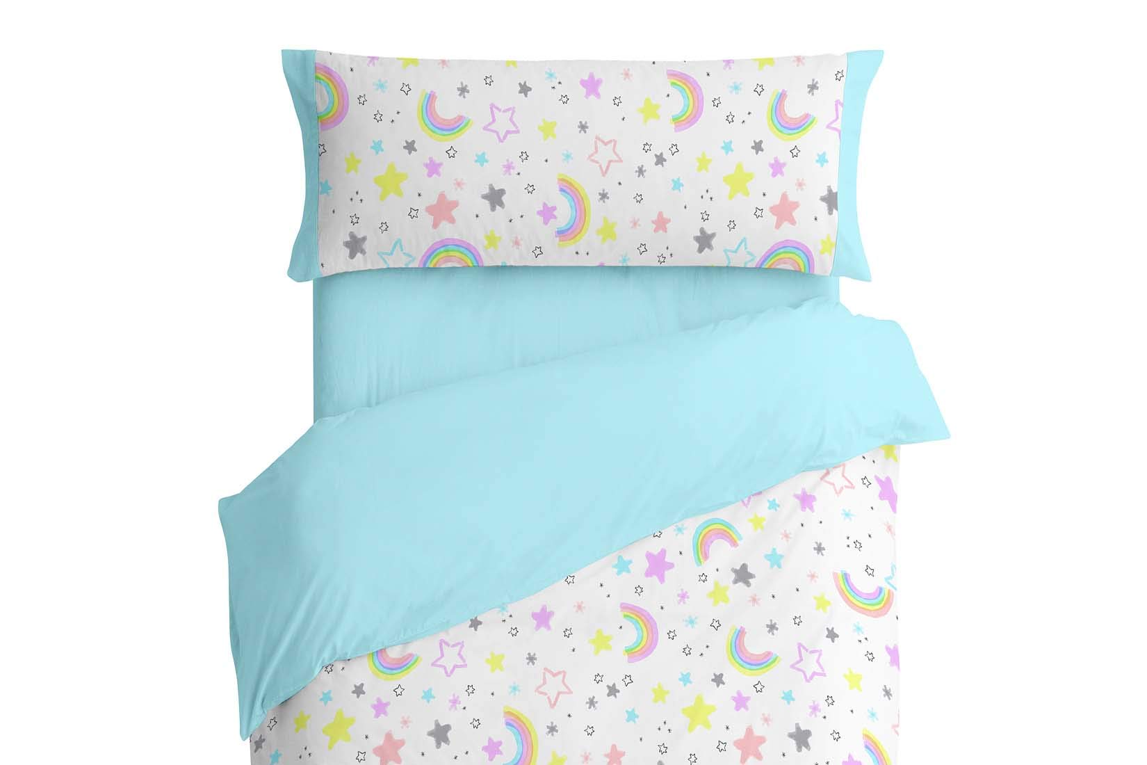 burrito-blanco-juego-de-funda-n-rdica-infantil-170-para-cama-de-90-cm-estrellas- image 2