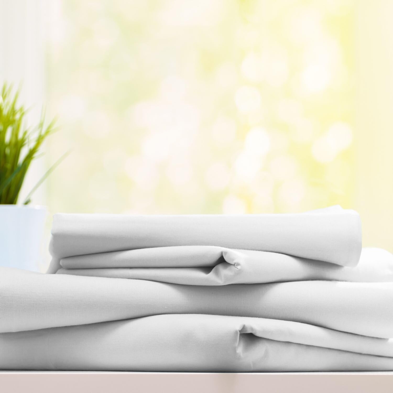 burrito-blanco-s-bana-encimera-de-hosteler-a-g12-lisa-blanca-100-algod-n-cama-in image 1