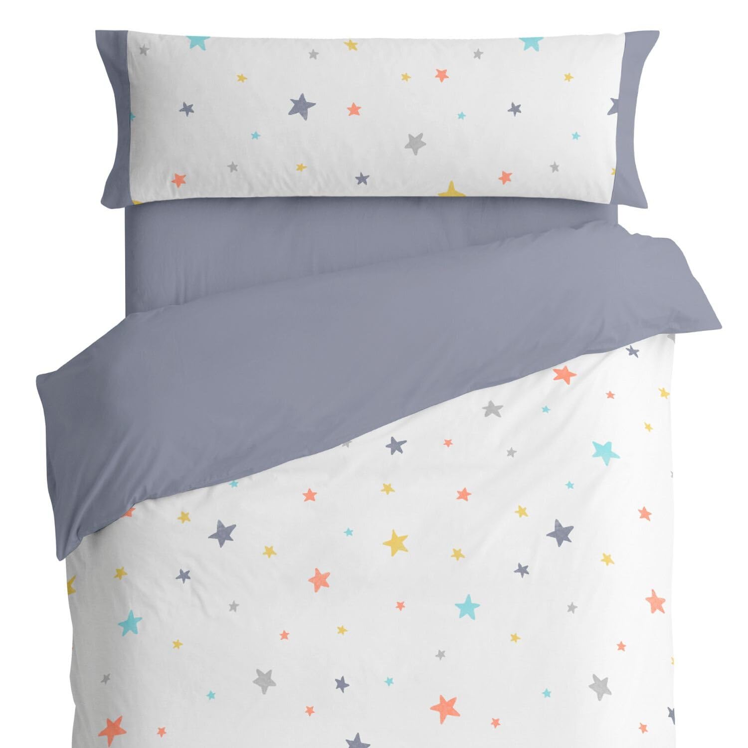 burrito-blanco-juego-de-funda-n-rdica-infantil-170-para-cama-de-90-cm-estrellas- image 4