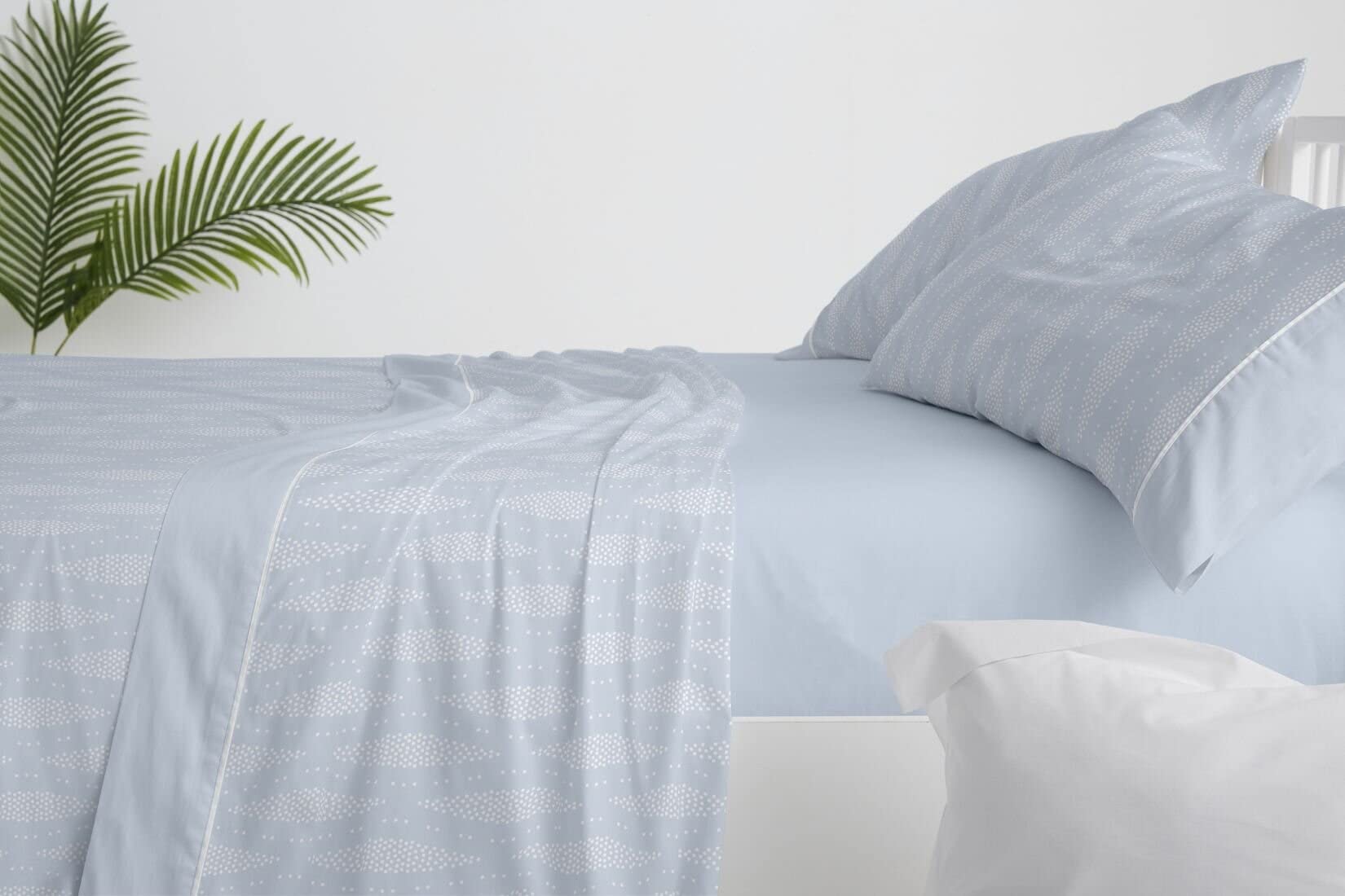 burrito-blanco-dise-o-526-azul-juego-de-s-banas-para-cama-de-150-160-cm-50-algod image 3