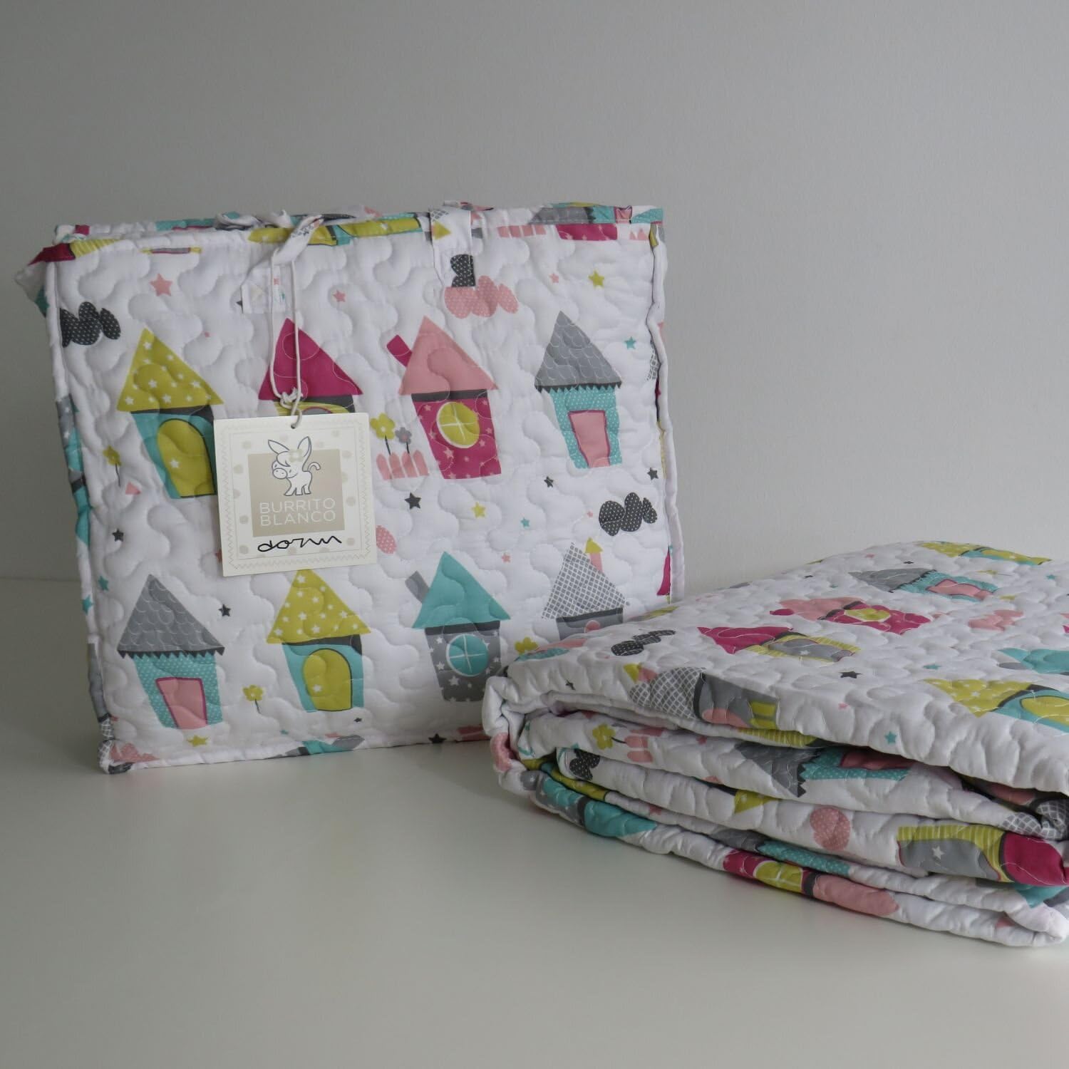 burrito-blanco-colcha-bout-infantil-173-multi-bout-acolchado-ligero-para-cama-de image 5