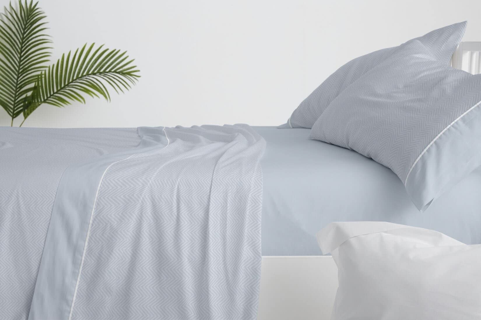 burrito-blanco-620-juego-de-s-banas-100-algod-n-estampado-tweed-azul-para-cama-d image 5