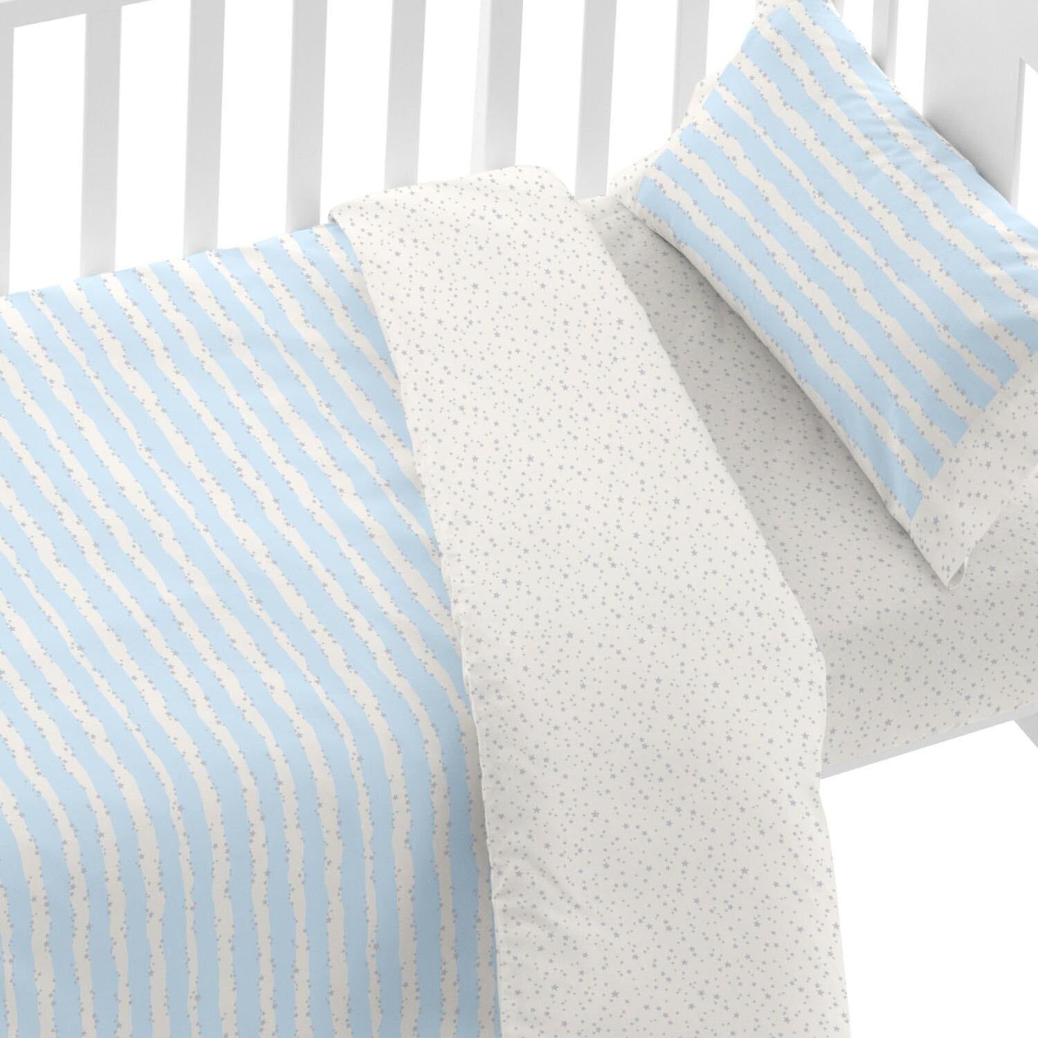 burrito-blanco-funda-n-rdica-cuna-beb-60x120-estrellas-azul-100-algod-n-3-piezas image 2