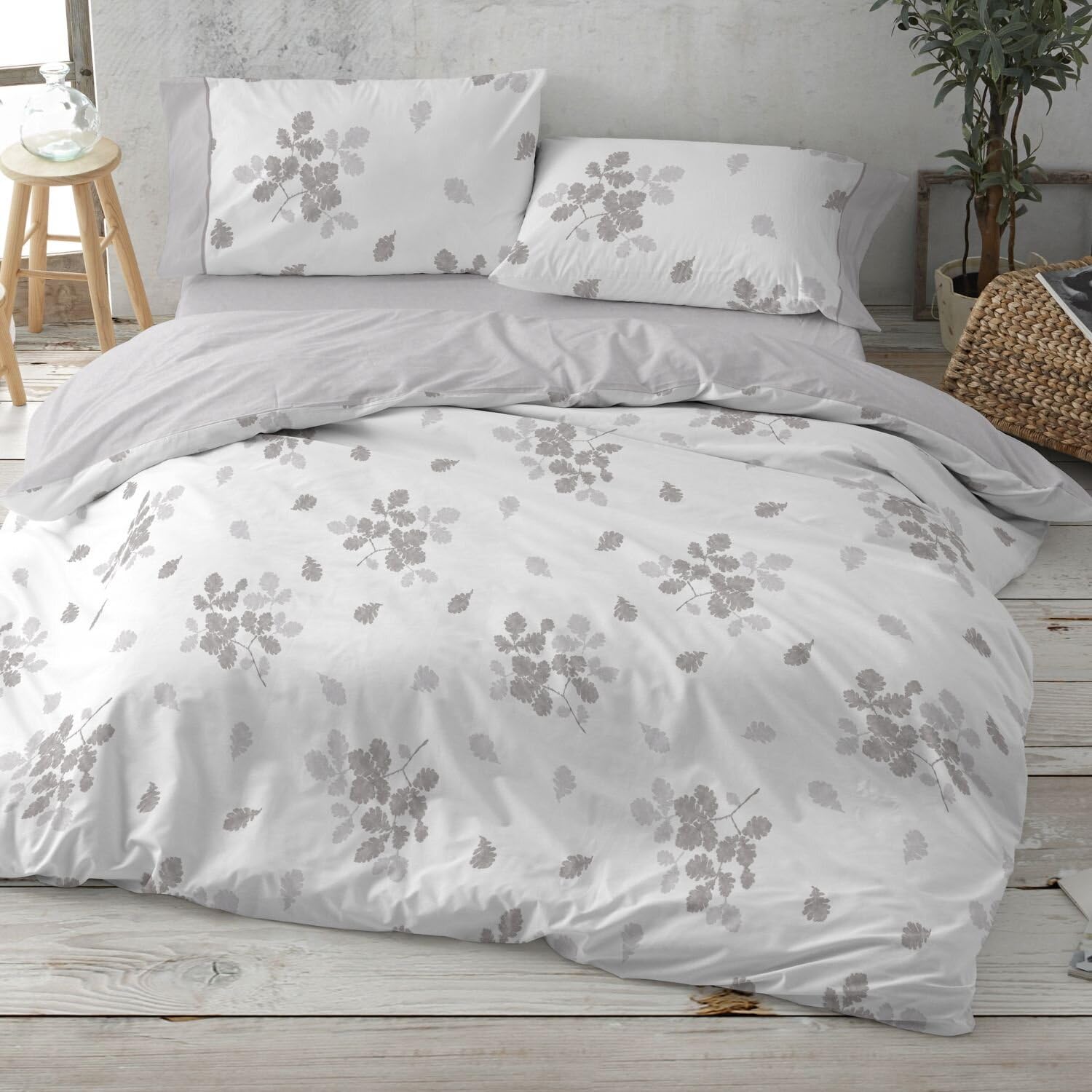 burrito-blanco-juego-de-funda-n-rdica-616-gris-algod-n-100-para-cama-de-135-cm-c image 3