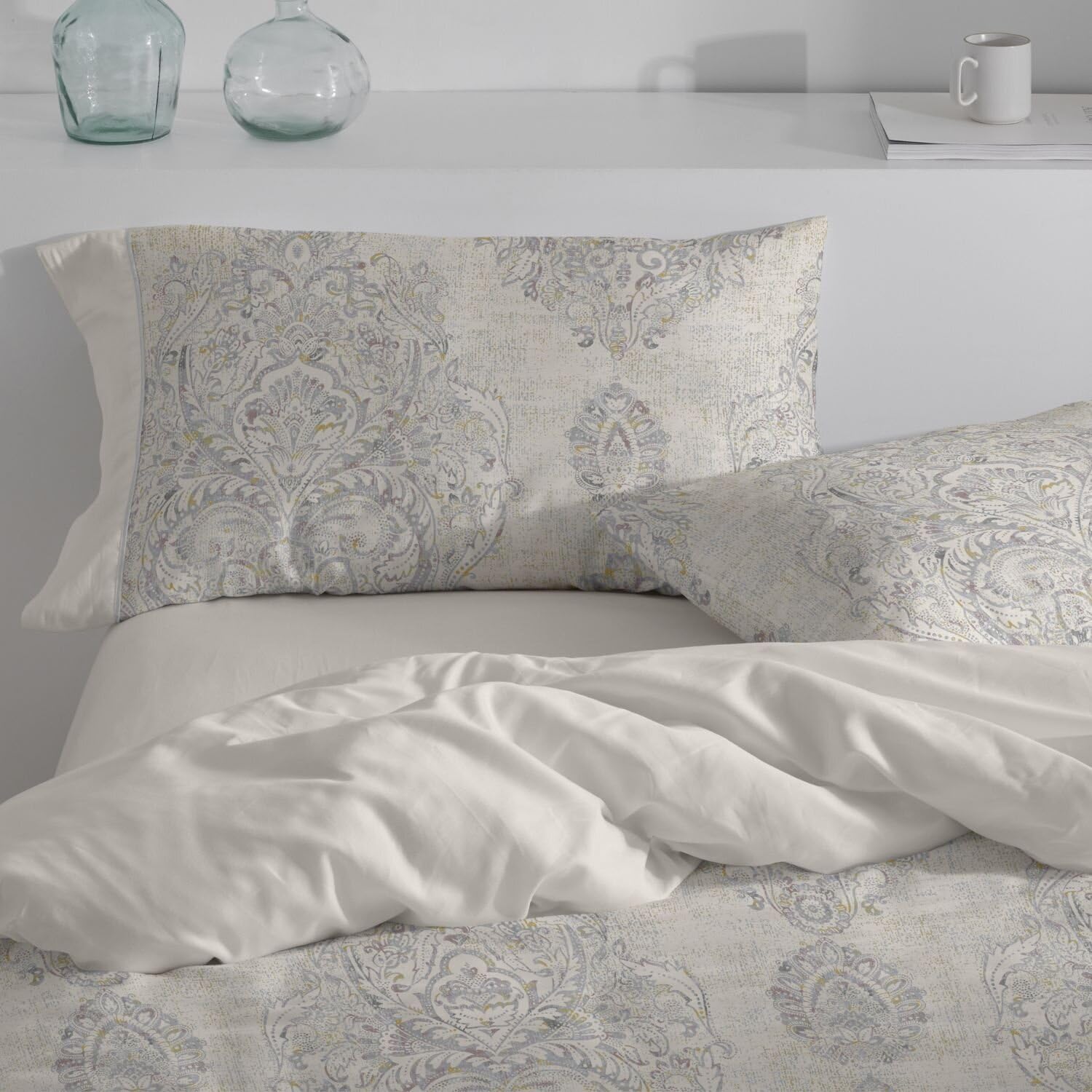 burrito-blanco-523-gris-juego-de-funda-n-rdica-de-dise-o-para-cama-de-135-cm-alg image 2