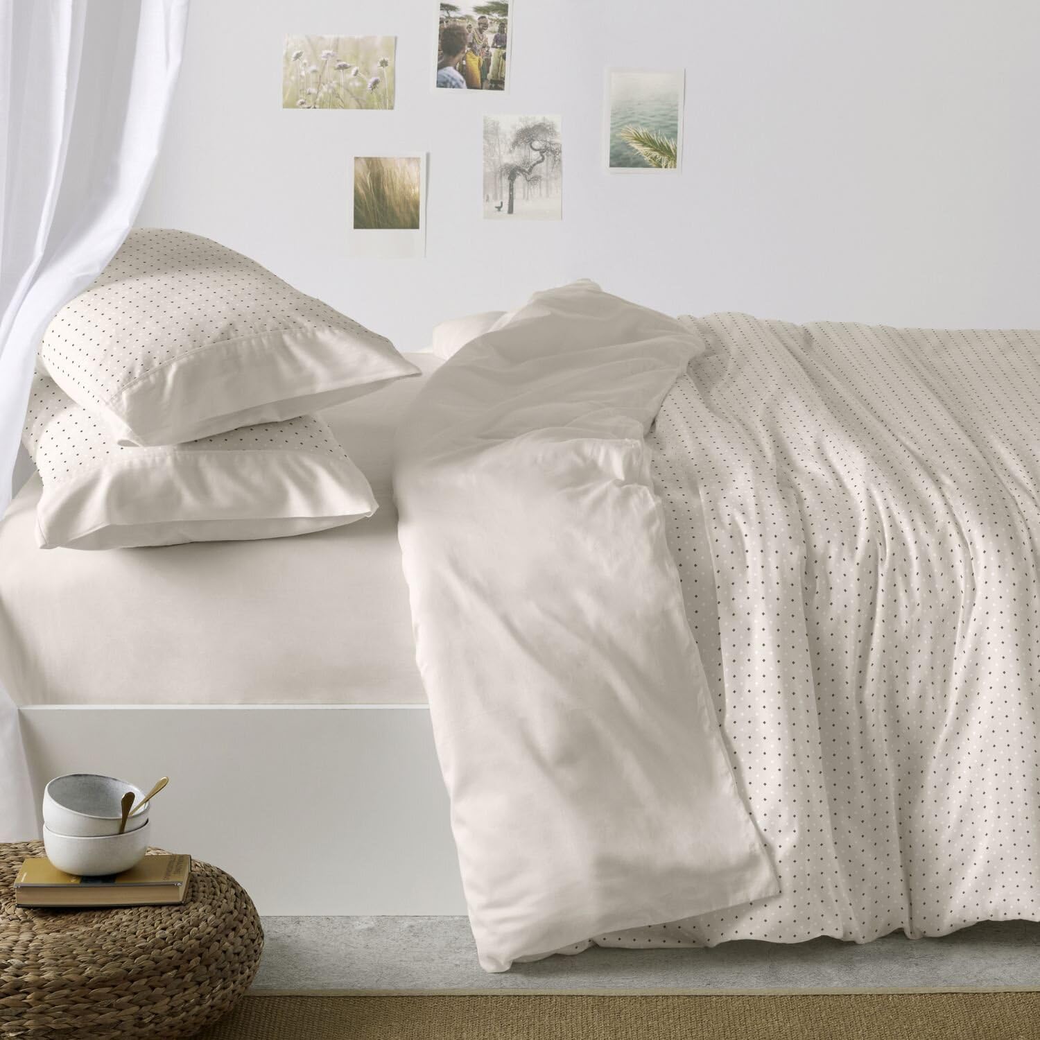burrito-blanco-568-juego-de-funda-n-rdica-de-franela-para-cama-de-90-cm-color-ar image 3