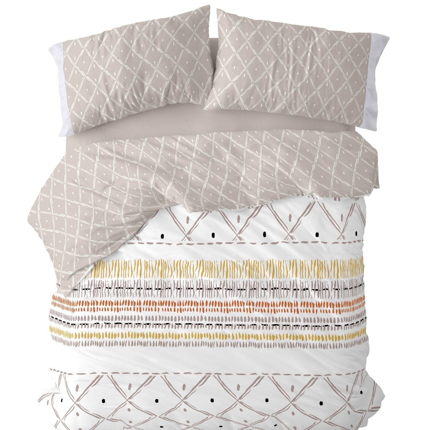 burrito-blanco-funda-n-rdica-estampada-130-tierra-para-cama-de-135-cm-reversible image 5