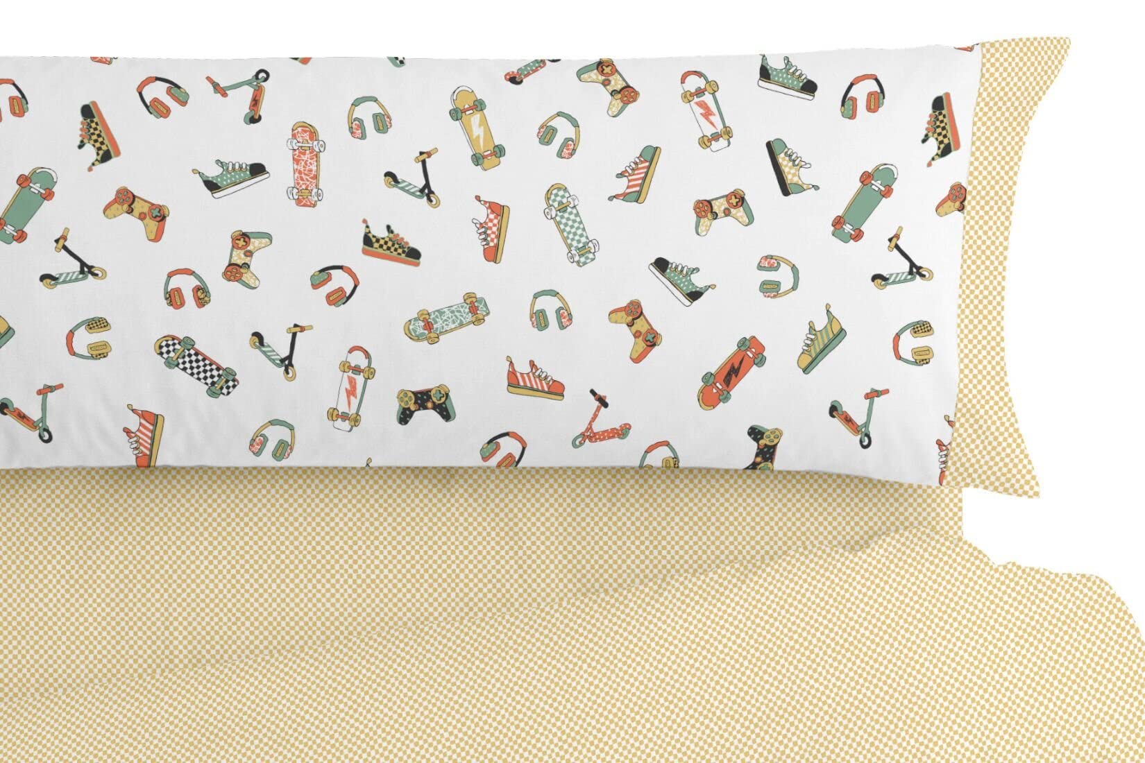 burrito-blanco-funda-n-rdica-infantil-cama-90-dise-o-177-mostaza-algod-n-poli-st image 2