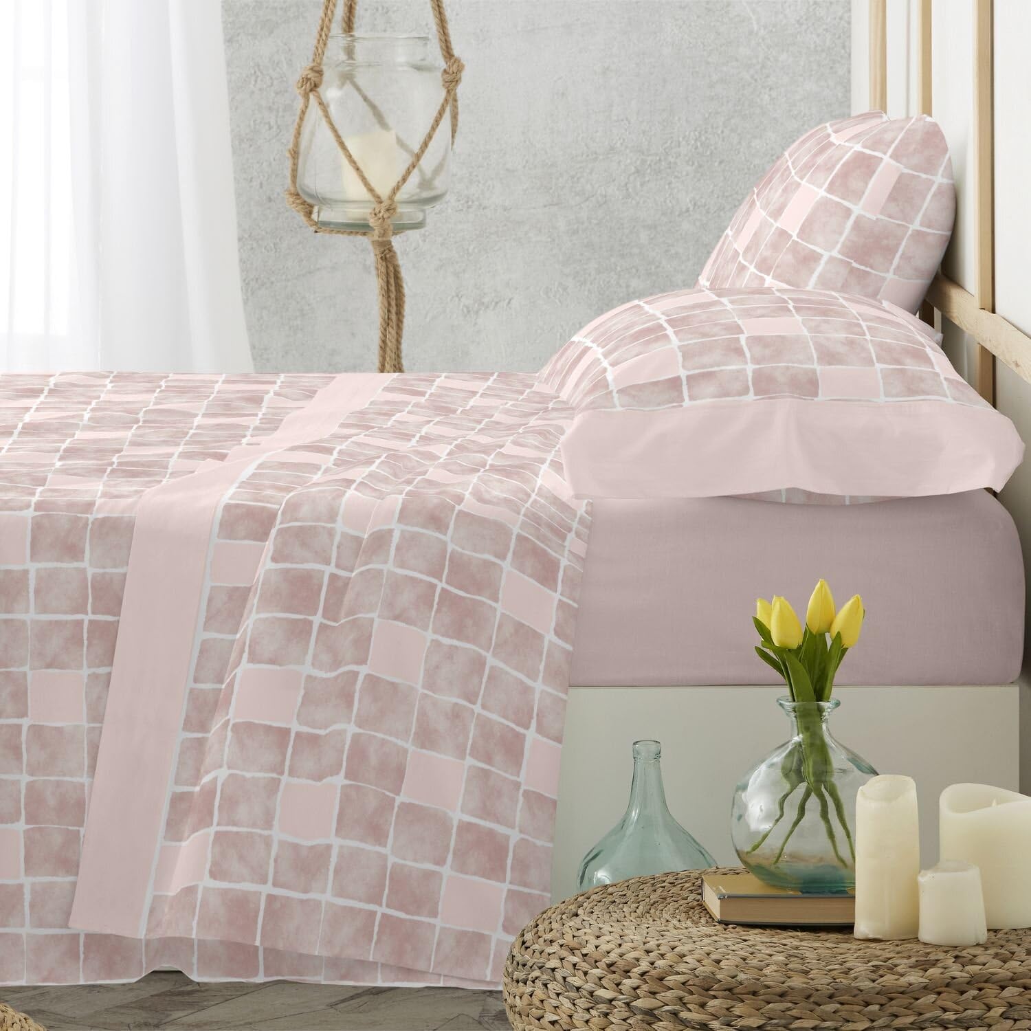 burrito-blanco-519-verde-juego-de-s-banas-estampado-gresite-para-cama-de-90-cm-b image 7