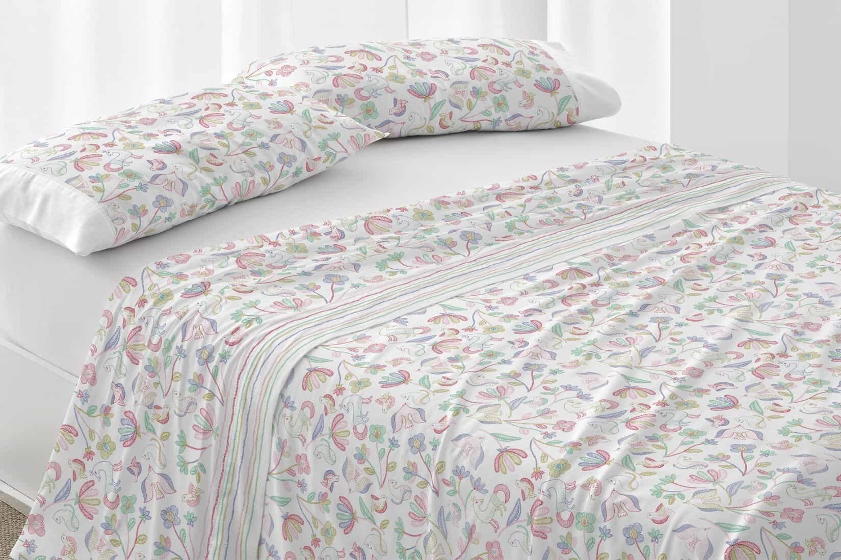 burrito-blanco-juego-de-s-banas-cama-90-dise-o-131-multicolor-50-algod-n-50-poli image 3