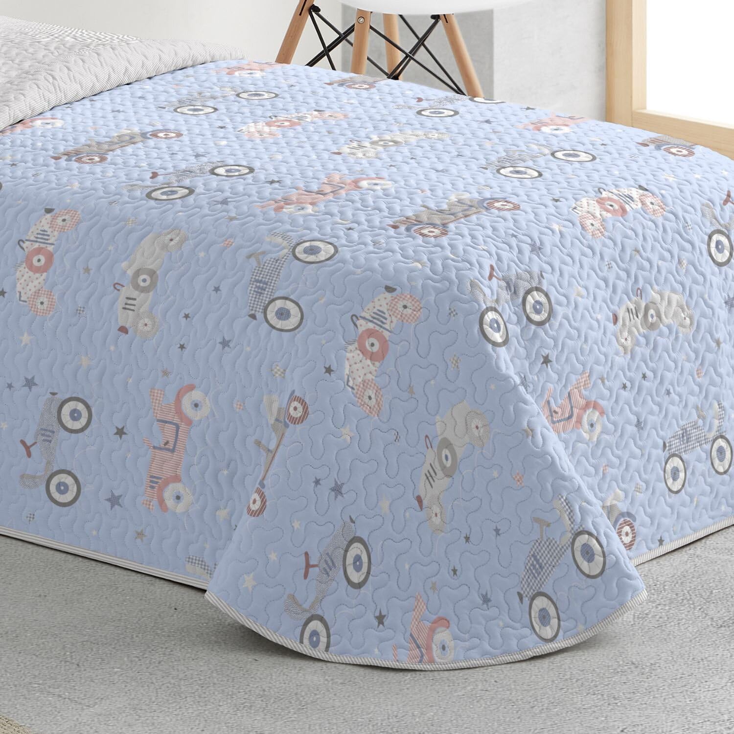 burrito-blanco-colcha-bout-infantil-175-azul-para-cama-de-90-cm-estampado-coches image 3