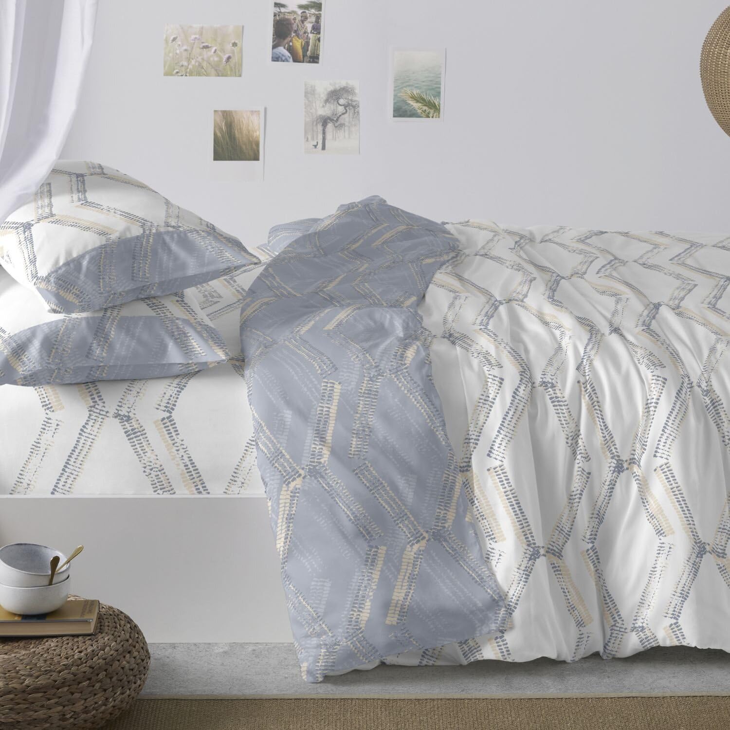 burrito-blanco-035-azul-juego-de-funda-n-rdica-moderna-reversible-para-cama-de-1 image 1
