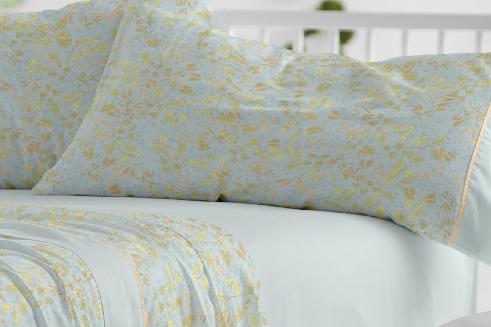 burrito-blanco-juego-de-s-banas-100-algod-n-dise-o-623-menta-cama-90-cm-144-hilo image 2