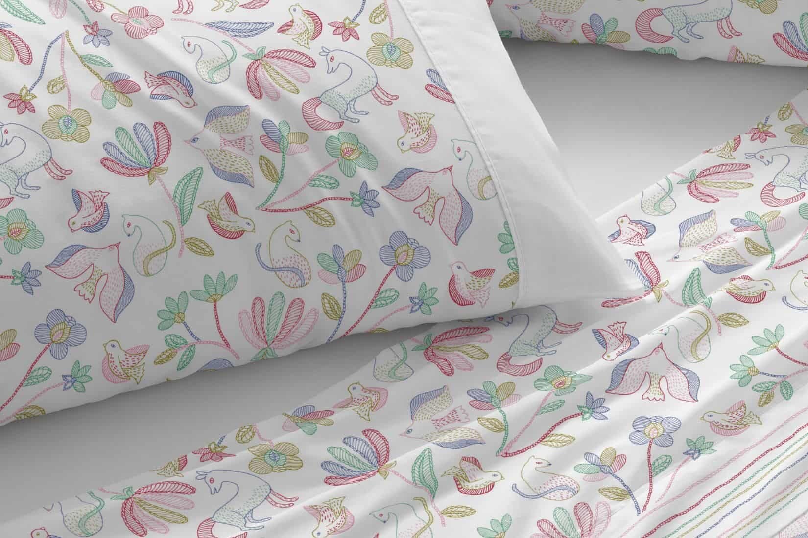 burrito-blanco-juego-de-s-banas-cama-90-dise-o-131-multicolor-50-algod-n-50-poli image 2