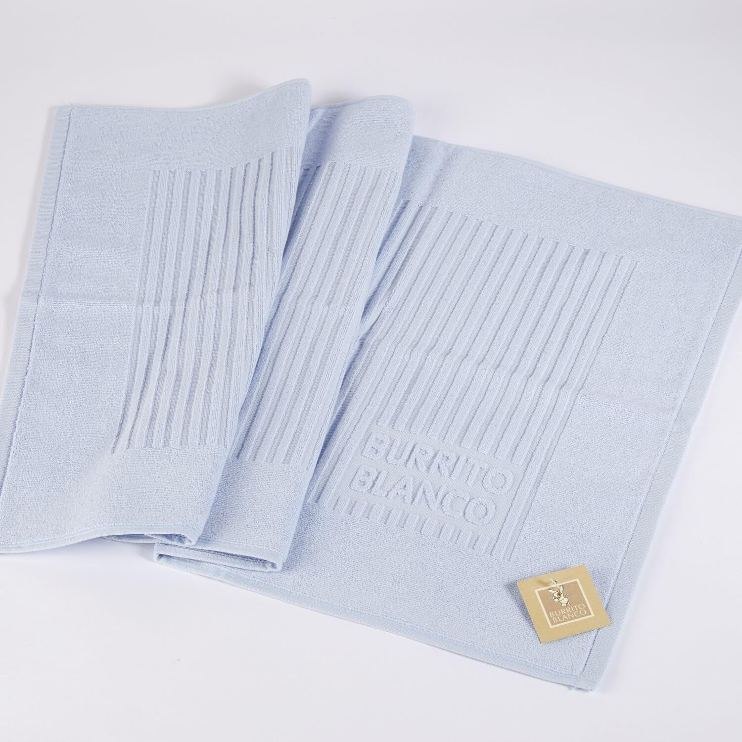 burrito-blanco-alfombra-de-ba-o-rizo-algod-n-azul-claro-50-50x80-cm-750-grs-m-ta image 1