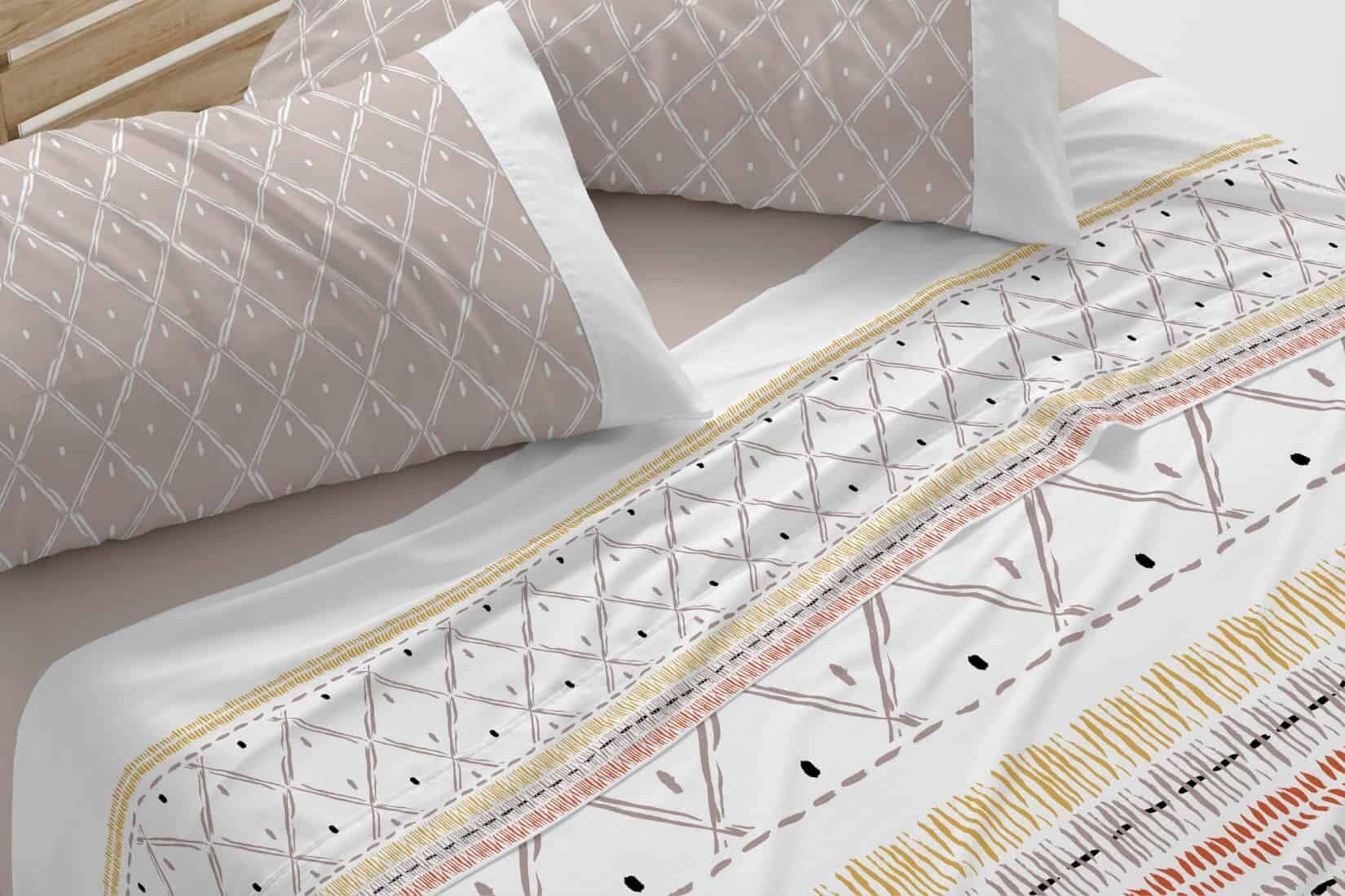 burrito-blanco-130-juego-de-s-banas-boho-chic-en-tonos-tierra-para-cama-de-90-cm image 3