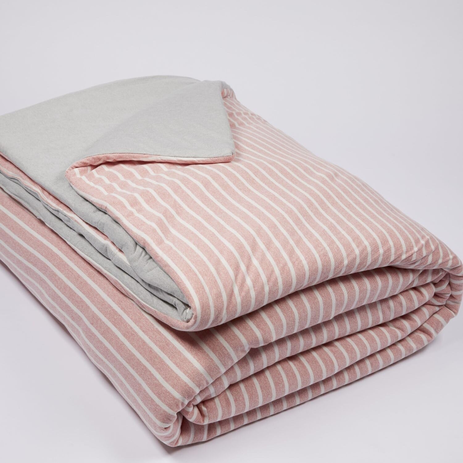 burrito-blanco-252-edred-n-de-punto-jersey-juvenil-180x250-cm-rosa-rayas-rosas-y image 3