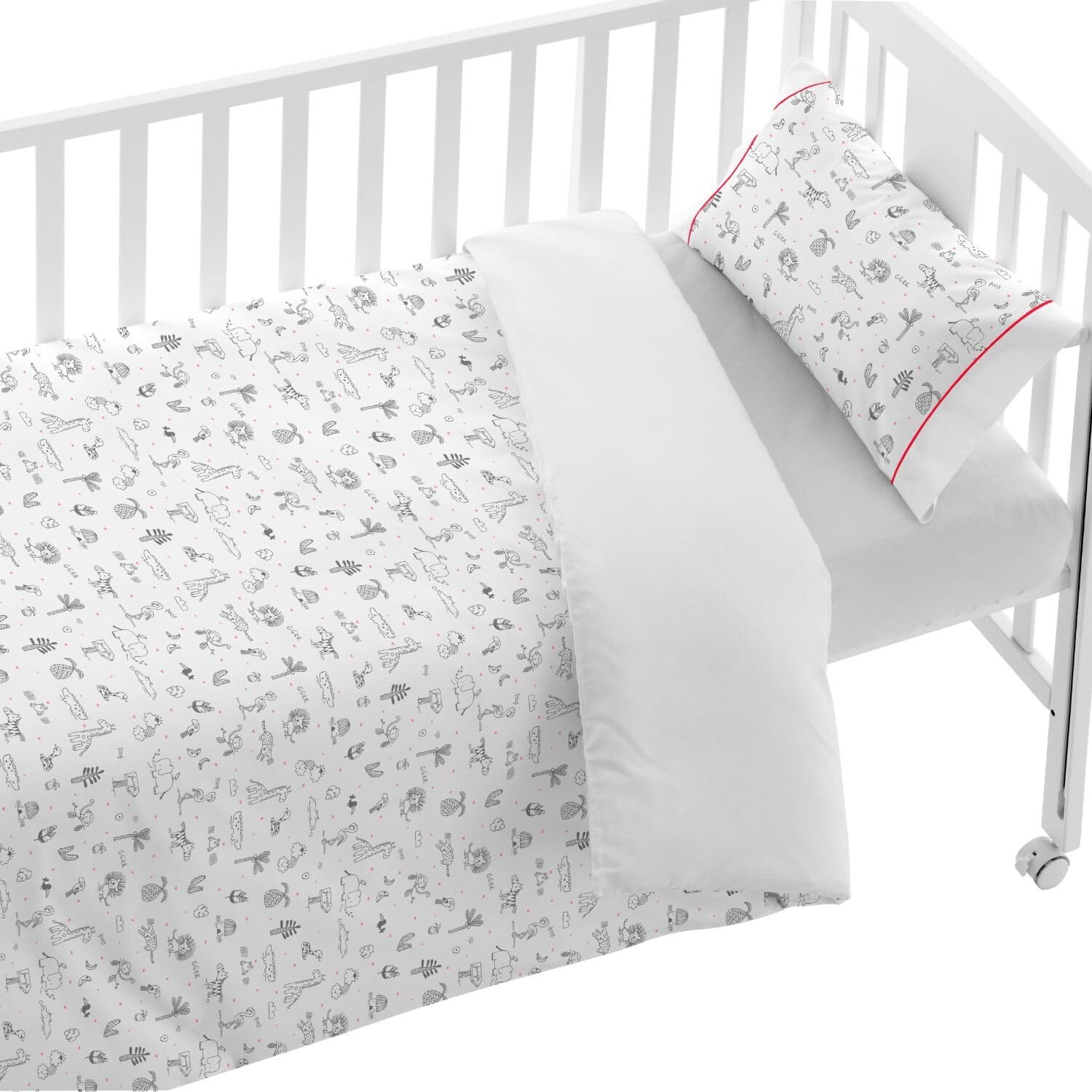 burrito-blanco-009-gris-juego-de-funda-n-rdica-de-cuna-y-maxicuna-100-algod-n-pa image 1